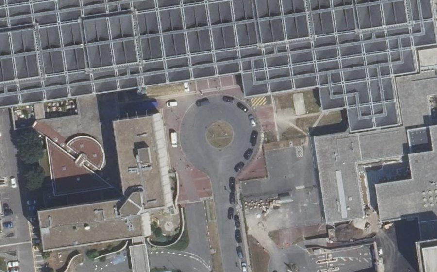 Vue aérienne de la Place de Dublin
