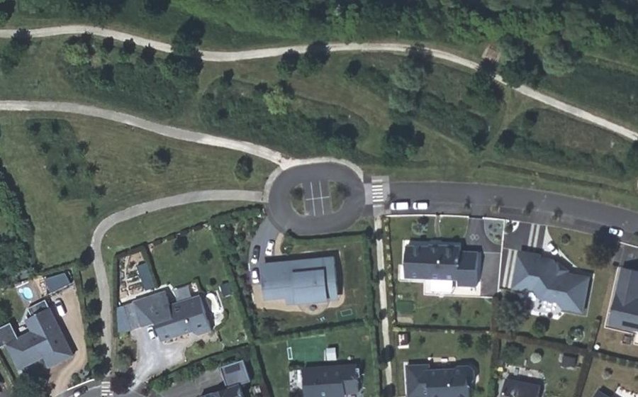 Vue aérienne du Rue des Noues