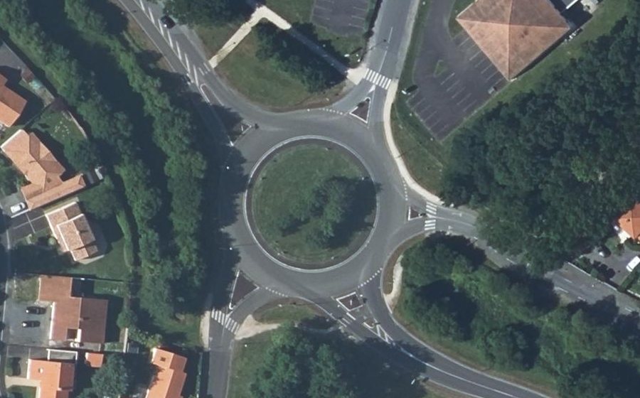 Vue aérienne du Rond-Point du Verger