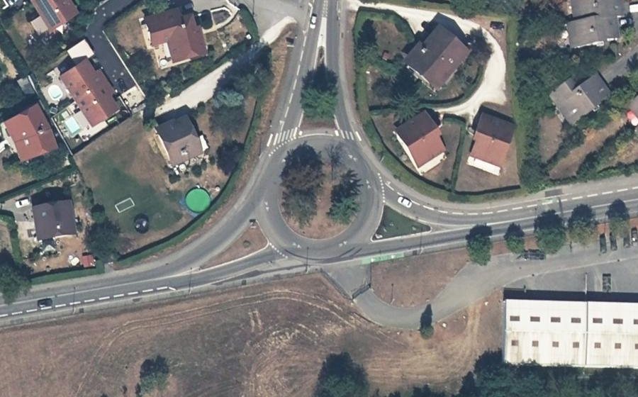 Vue aérienne du Rond-Point du Capitaine Anjot