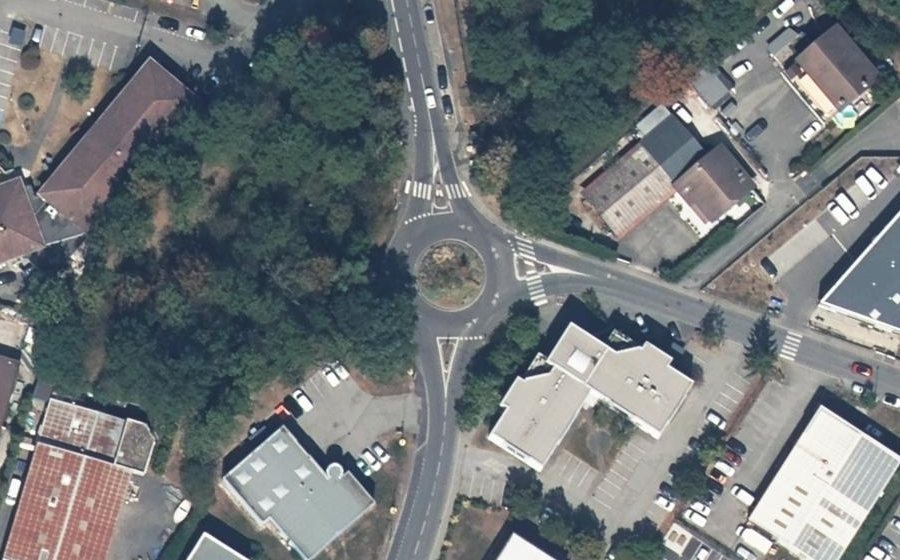 Vue aérienne du Route de Nanfray