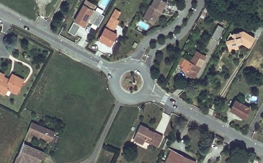 Vue aérienne du Rond-point Forain Francois Verdier