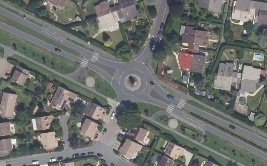 Vue aérienne du Avenue Charles de Gaulle