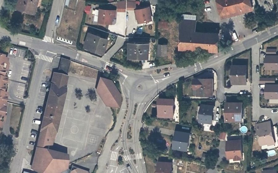 Vue aérienne du Route de Brassilly