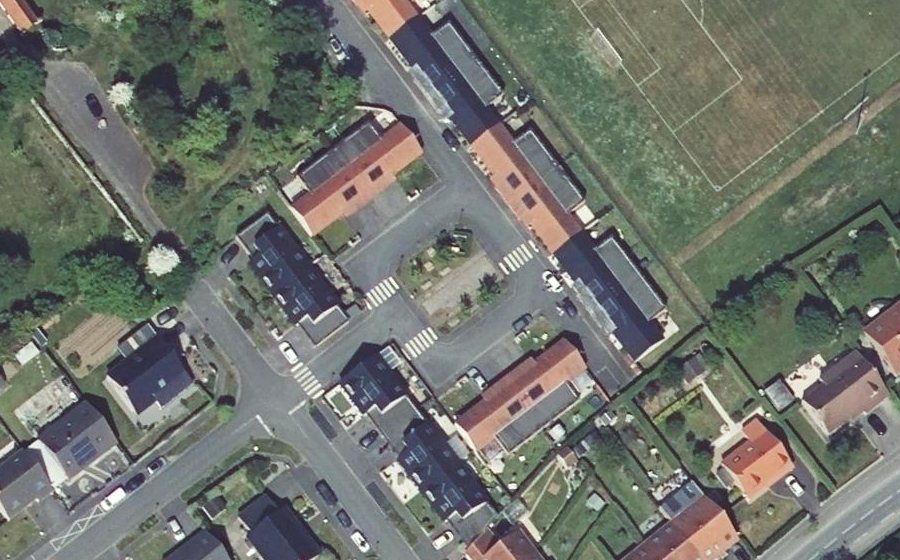 Vue aérienne du Square des Camélias