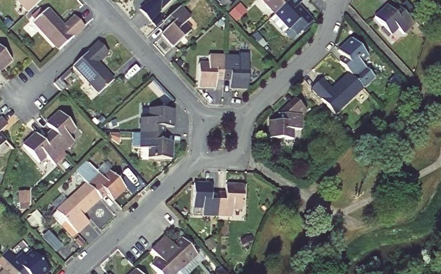 Vue aérienne du Square de la République