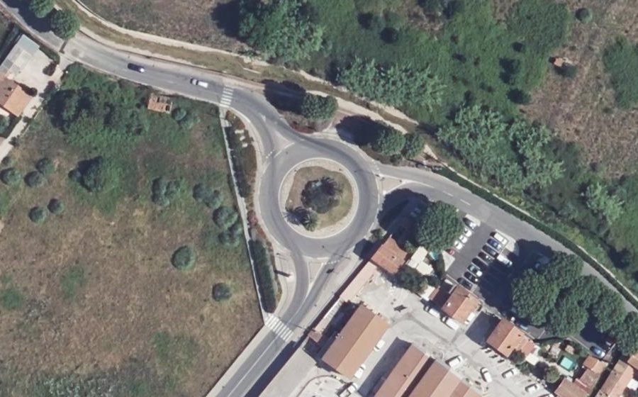 Vue aérienne du Rond-Point Louis Picoche