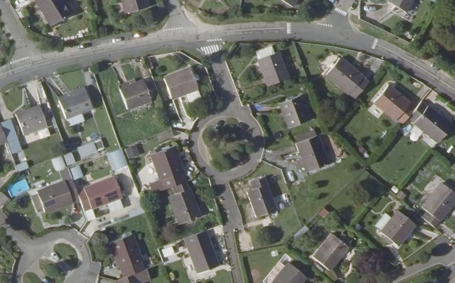 Vue aérienne du Allée des Primevères