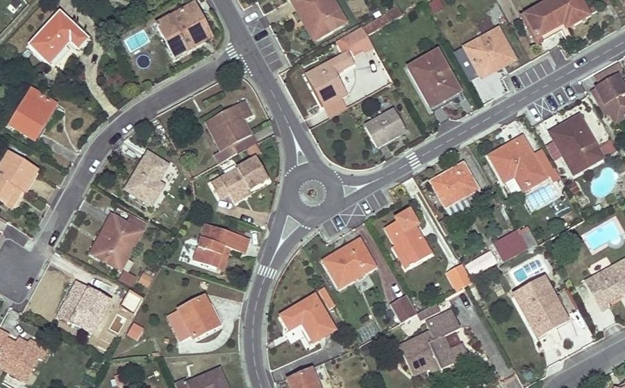 Vue aérienne du Rue du Couserans