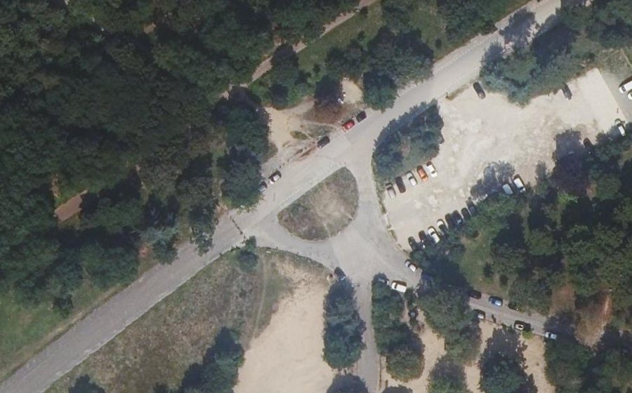 Vue aérienne du Route du Point du Jour à Bagatelle