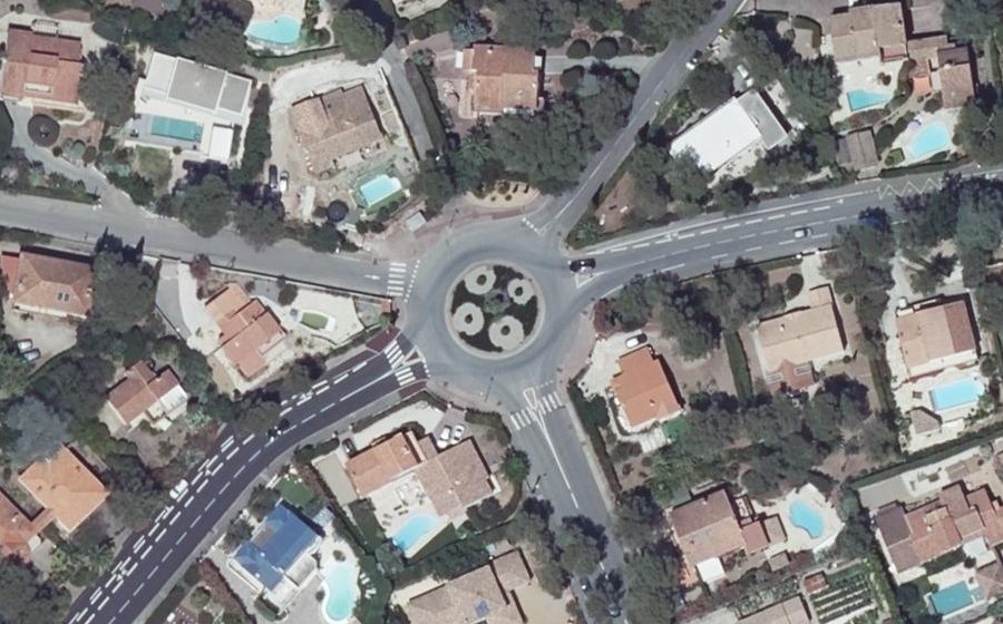 Vue aérienne du Rond-Point Pasteur