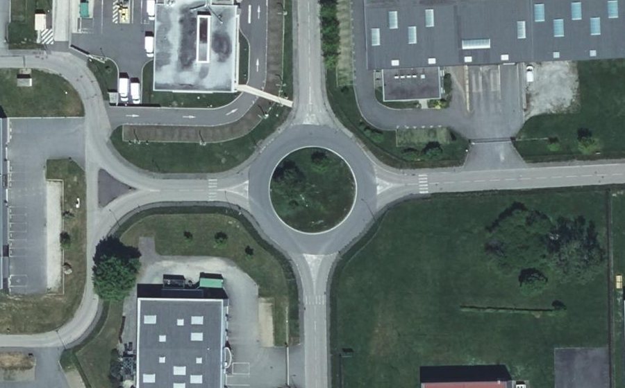 Vue aérienne du Rue Jules Védrines
