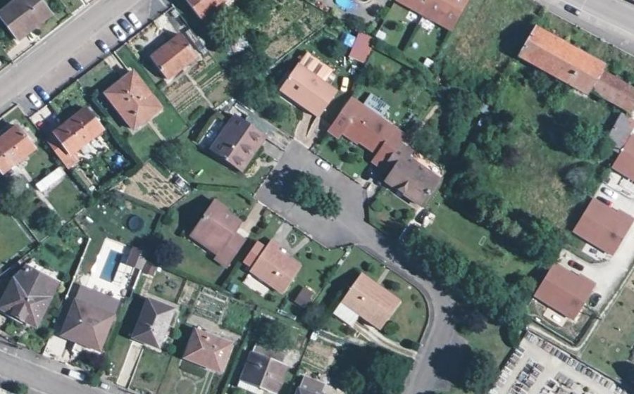 Vue aérienne du Allée des Pins