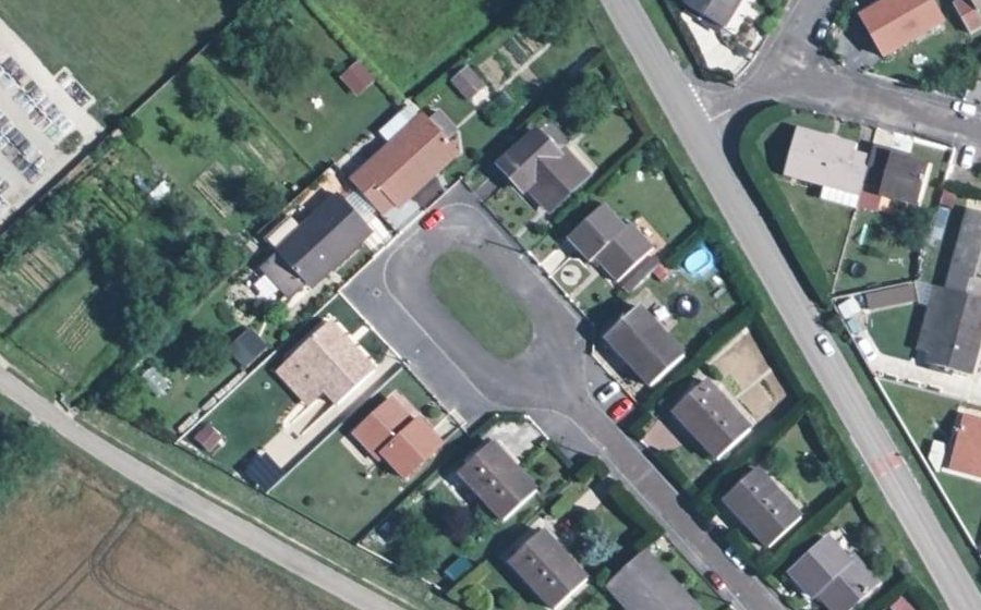 Vue aérienne du Allée du Roy