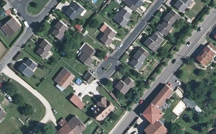 Vue aérienne du Allée des Cerisiers