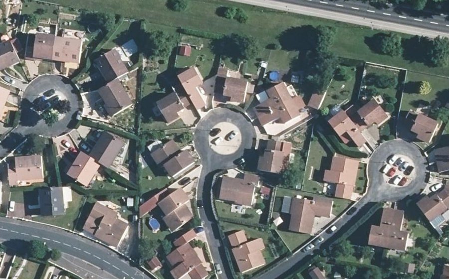 Vue aérienne du Rue Maurice Ravel