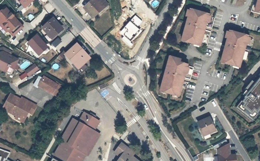 Vue aérienne du Route de Proméry