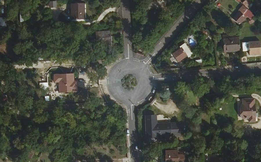 Vue aérienne du Rond-Point Guynemer