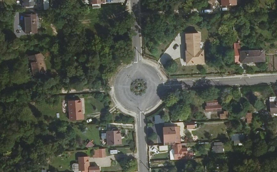 Vue aérienne du Rond-Point Jean-Mermoz