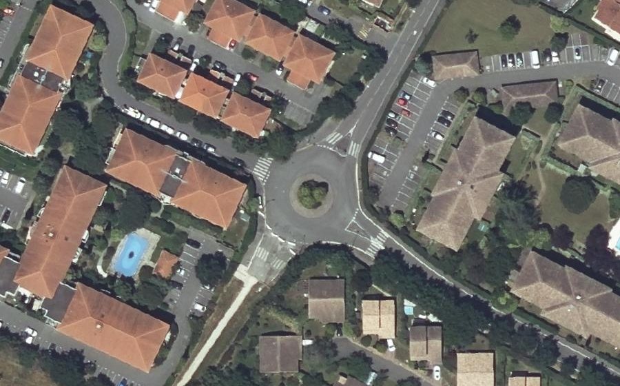 Vue aérienne du Rond-Point Arnaud-Louis Guitard