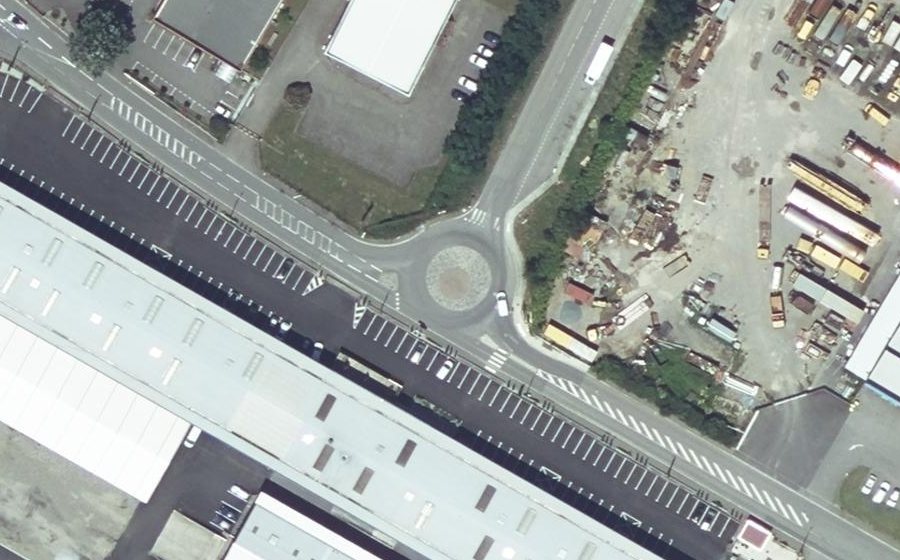 Vue aérienne du Avenue de Larrieu