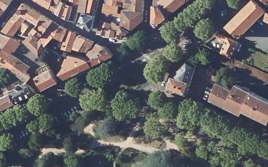 Vue aérienne du Boulevard Desaix