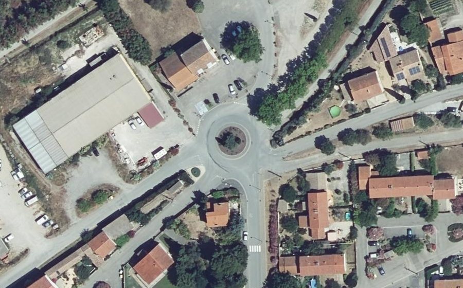 Vue aérienne du Giratoire du Languedoc