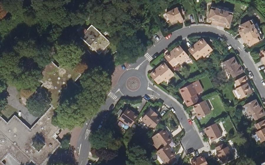 Vue aérienne du Avenue du Parc aux Biches