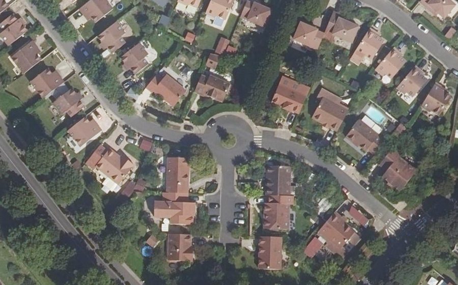 Vue aérienne du Rue du Grand Veneur