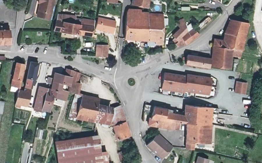 Vue aérienne du Rue de la Froterie