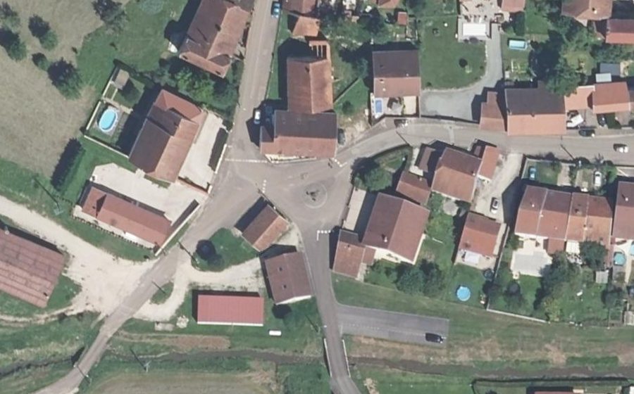 Vue aérienne du Petite Place