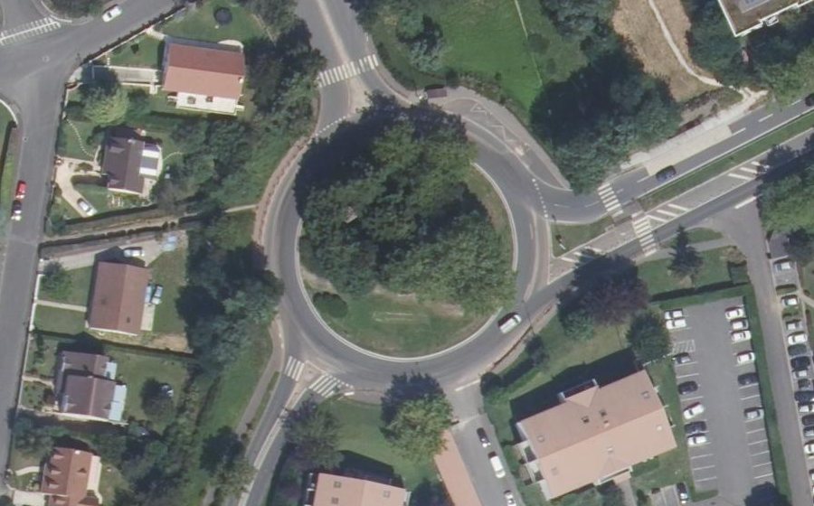 Vue aérienne du Rond-Point du Golf