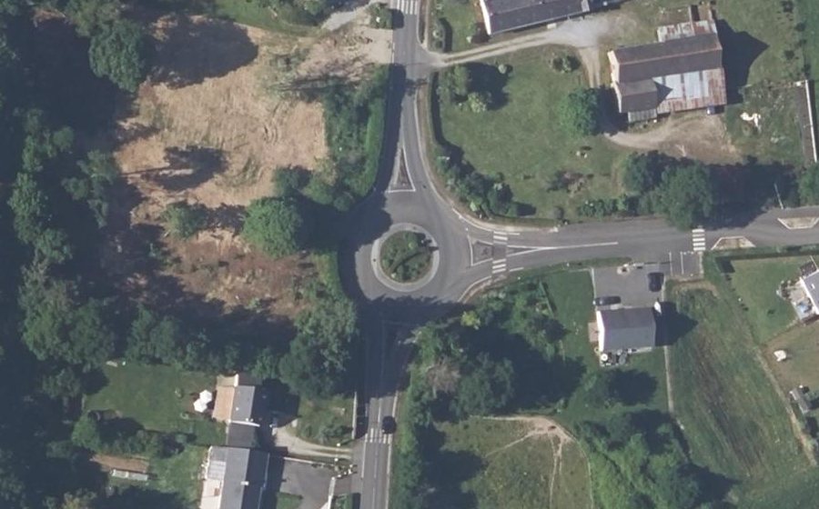 Vue aérienne du Rue des Prairies