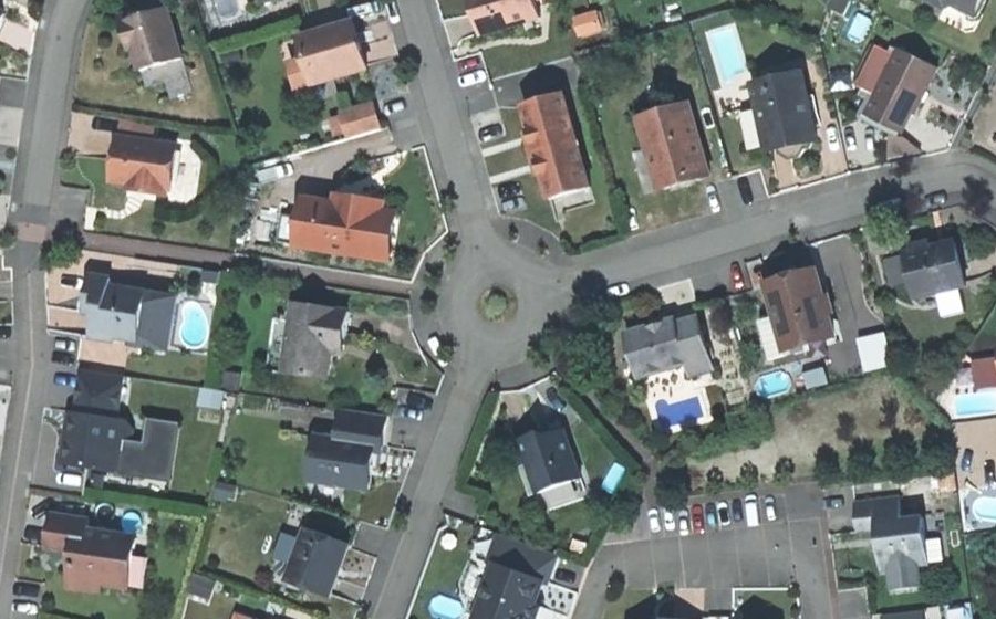 Vue aérienne du Rue de Roedern