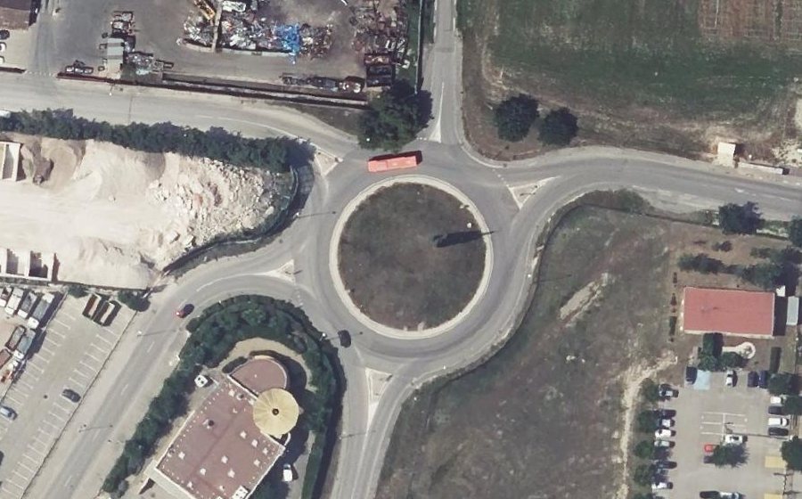Vue aérienne du Rond-Point Antonio Vicente