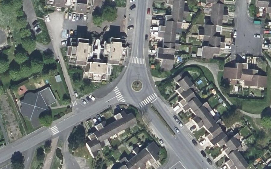 Vue aérienne du Avenue des Nelmonts