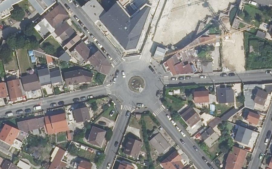 Vue aérienne du Place Jean Moulin