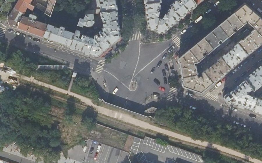 Vue aérienne de la Place Balard
