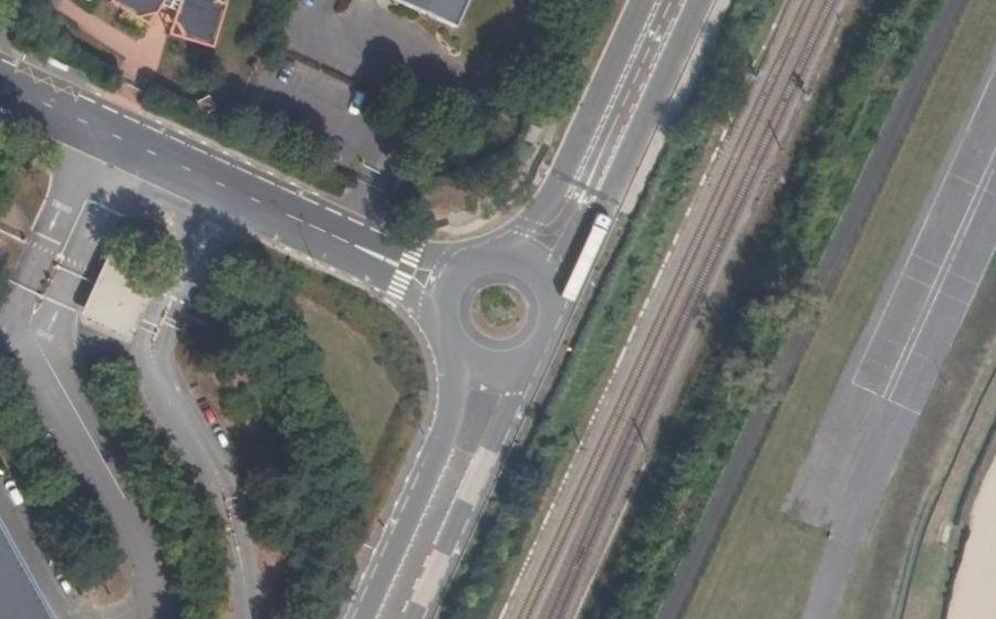 Vue aérienne du Avenue des Nations