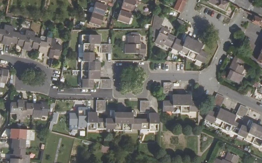 Vue aérienne du Rue de la Ferme