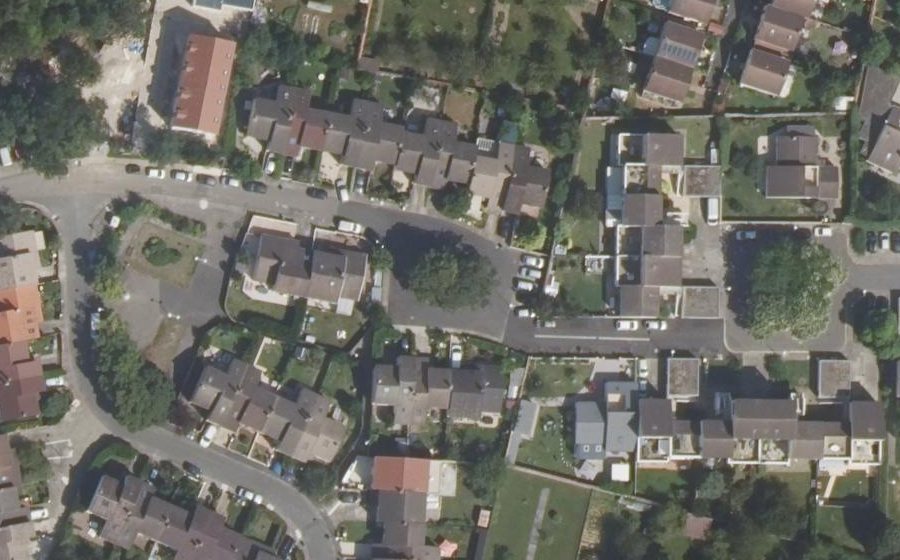Vue aérienne du Rue de la Ferme