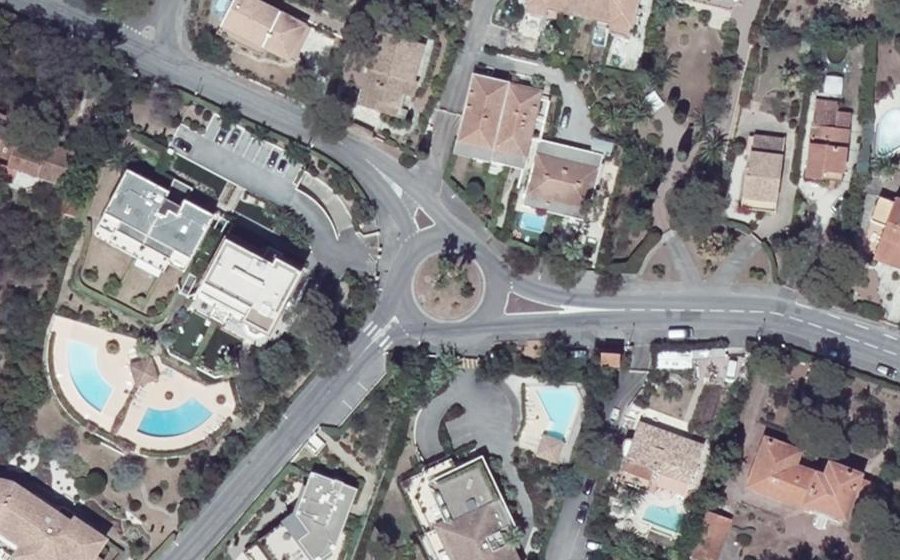 Vue aérienne du Rond-Point des Anciens Combattants