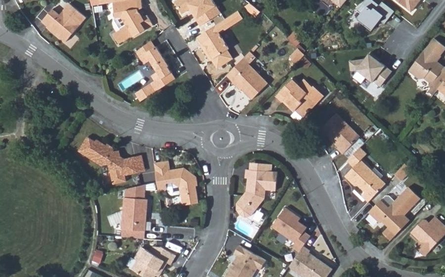 Vue aérienne du Rue de la Gare