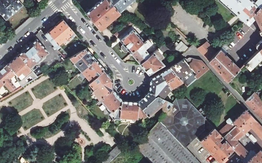 Vue aérienne du Rond-Point Lepois