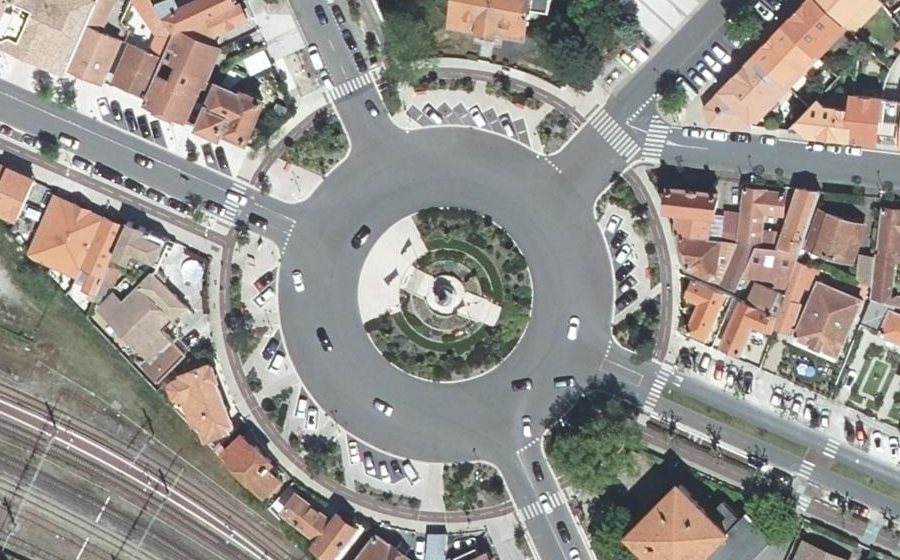 Vue aérienne du Place de Verdun