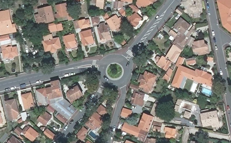 Vue aérienne du Boulevard de la Côte d'Argent