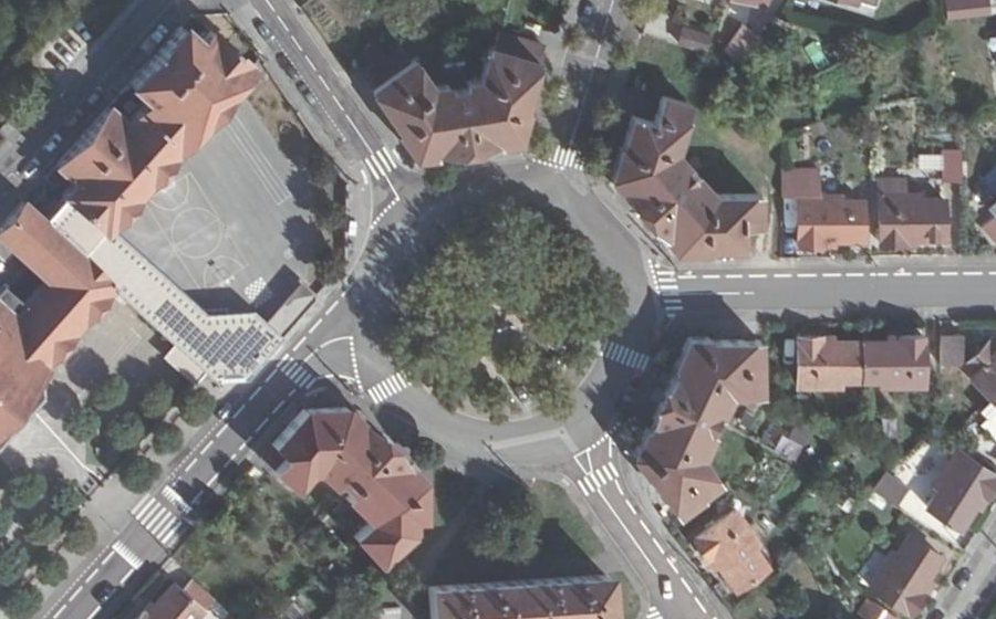 Vue aérienne de la Place Georges Risler