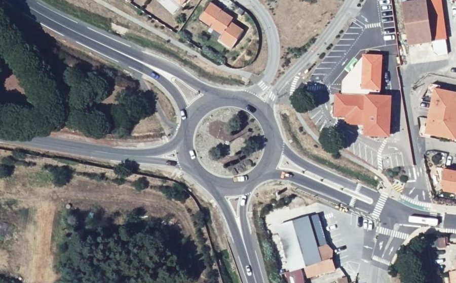Vue aérienne du Rond-Point de la Médaille Militaire
