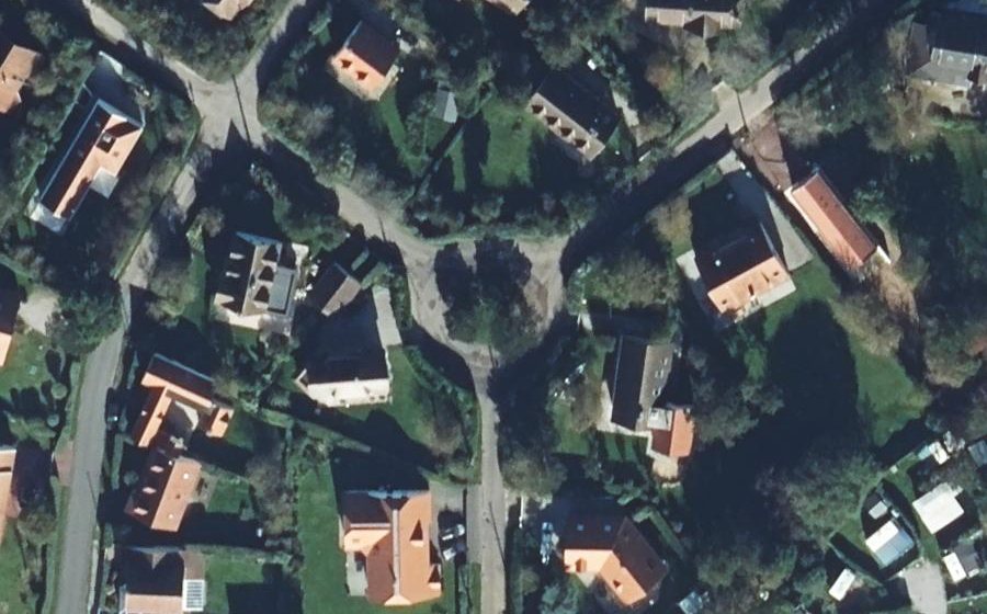 Vue aérienne du Rond-Point Foch