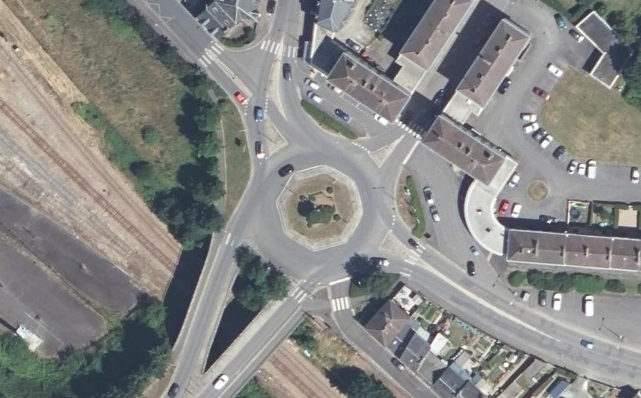 Vue aérienne du Place Mal De Lattre de Tassigny